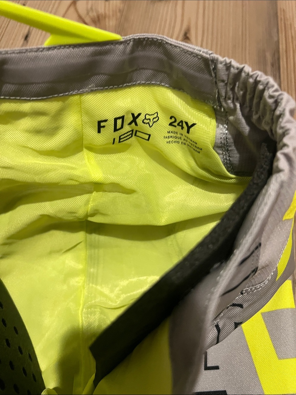 Fox Kids Neon Yellow and Gray pants